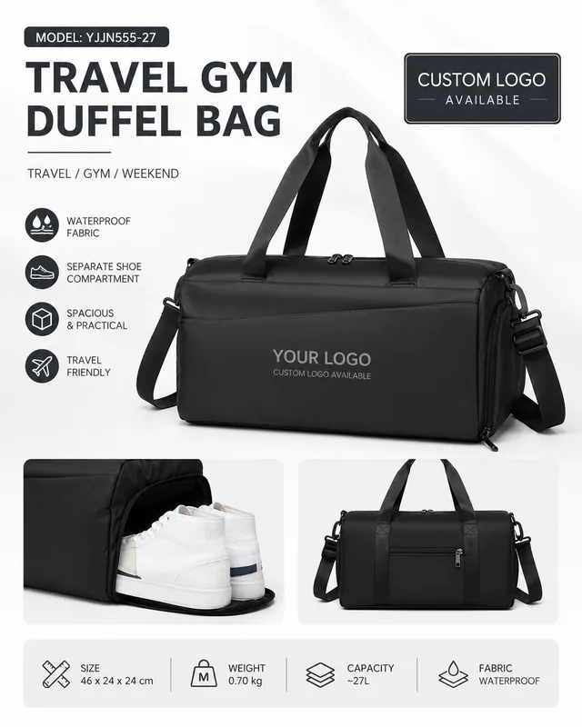 Custom Travel Gym Duffel Bag YJJN555-27
