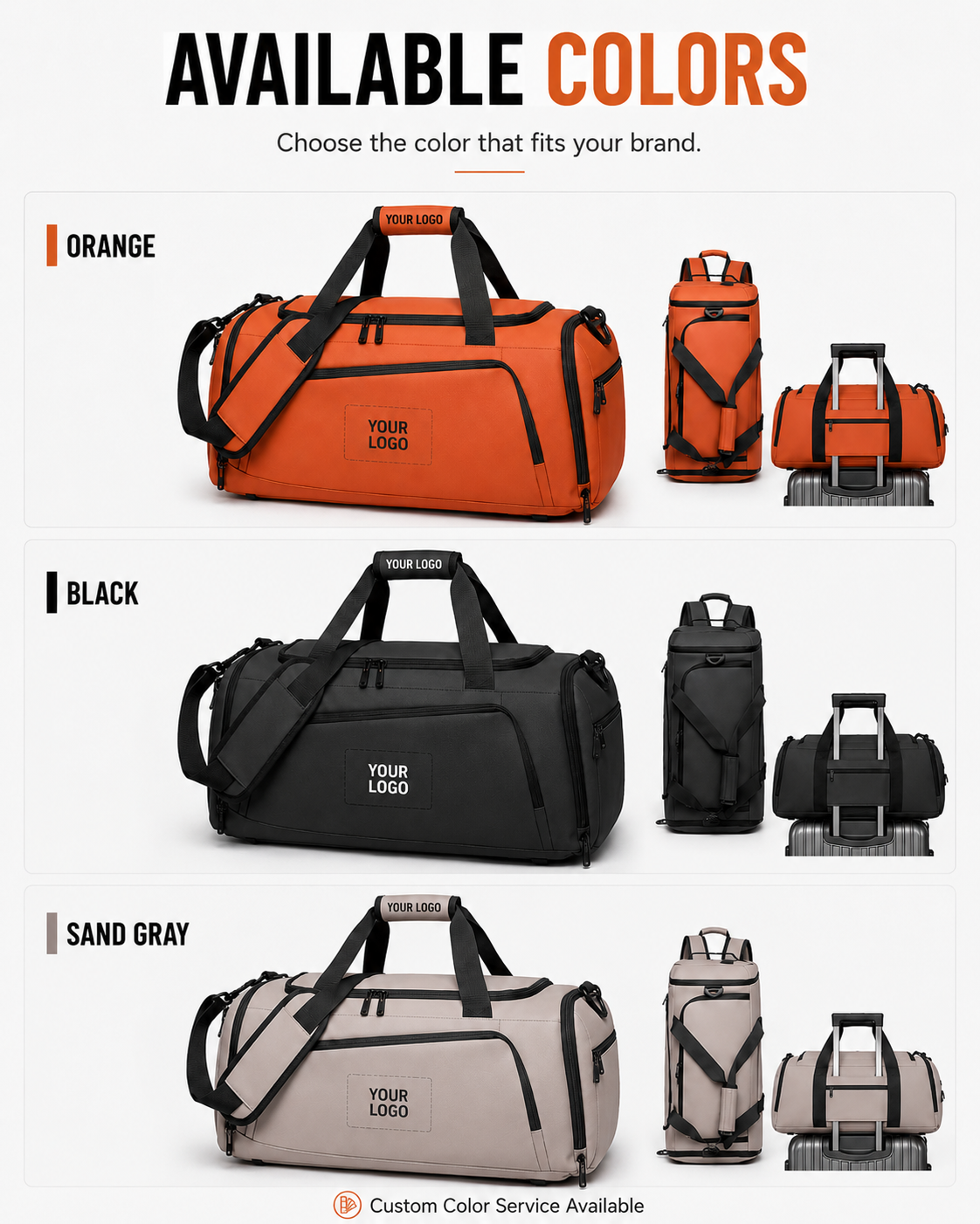 Custom Convertible Duffel Backpack YJJN555-194